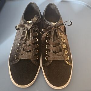 Jack Rogers Black Velvet Sneakers